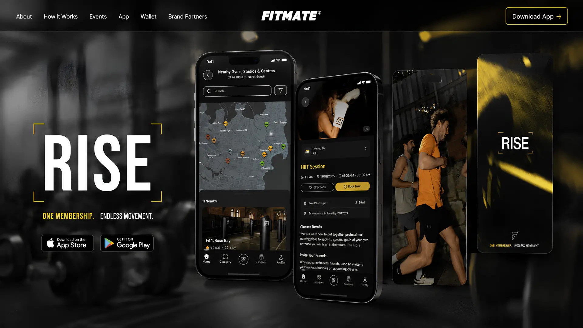 Fitmate — An Australia-based fitness community with access to top gyms, studios and wellness centres.